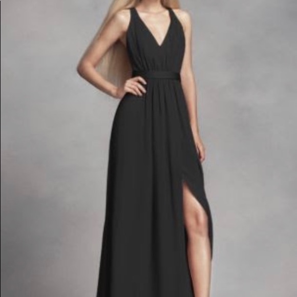 Davids Bridal size 12 black elegant dress - Picture 1 of 1